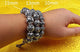 Bracelet mala en argent pur 990/1000 Bracelets Malas Artisan d'Asie