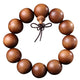 Bracelet mala en bois de santal brun premium Bracelets Malas Artisan d'Asie