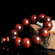 Bracelet mala en bois de santal rouge Bracelets Malas Artisan d'Asie