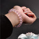 Bracelet mala en cristal rose Bracelets Malas Artisan d'Asie