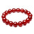 Bracelet mala en pierre d'agate rouge Bracelets Malas Artisan d'Asie 