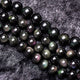 Bracelet mala fabriqué sur mesure Bracelets Malas Artisan d'Asie Noir Profond - Obsidienne naturelle Oui Argent