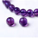 Bracelet mala fabriqué sur mesure Bracelets Malas Artisan d'Asie Violet - Cristal naturel d'Uruguay Oui Argent