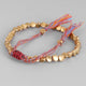 Bracelet tibétain tressé à la main avec des perles de cuivre tibétaines Bracelets Tressés Tibétains Artisan d'Asie