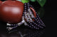Collier mala 108 perles en pierre d'Améthyste Colliers Malas Artisan d'Asie