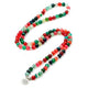 Collier Mala 108 Perles en Tourmaline Muticolore Colliers Malas Artisan d'Asie