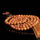 Collier mala en bois de santal brun Colliers Malas Artisan d'Asie