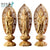 Lot de statues des Trois Saints de l'Ouest en bois de buis Statues Bouddha Artisan d'Asie 