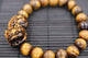 Mala bouddhiste artisanal en oeil de tigre Bracelets Malas Artisan d'Asie
