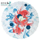 Ombrelle chinoise Ombrelles Chinoises Artisan d'Asie Poisson rouge
