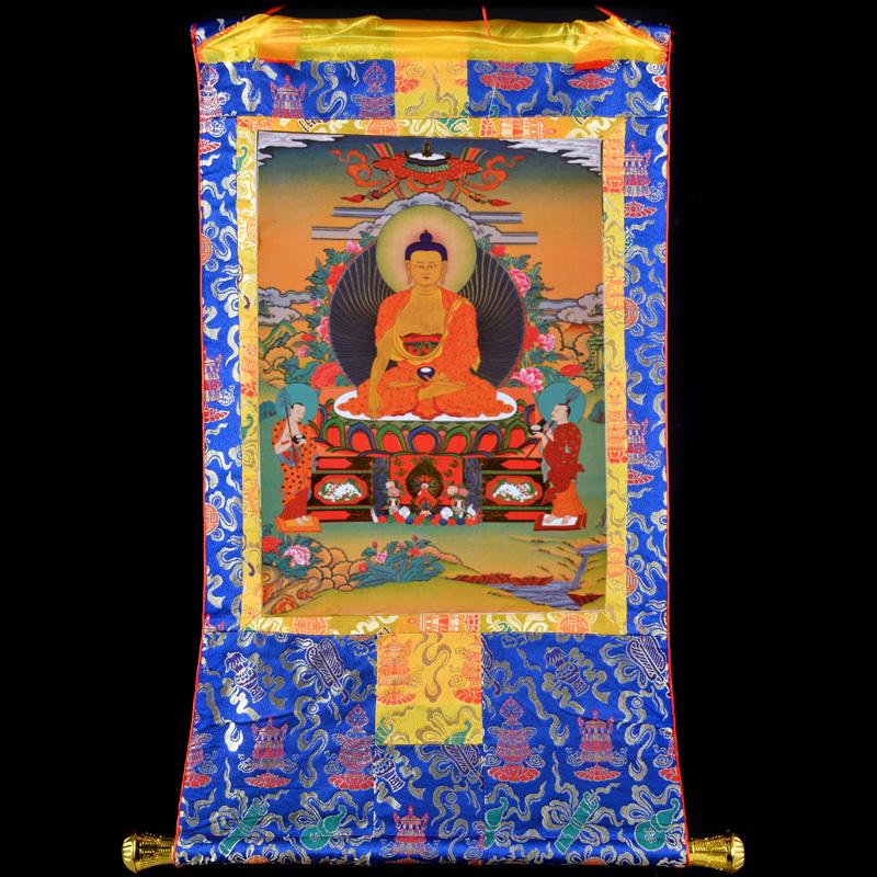 Peinture Thangka Shakyamuni Peintures Artisan d'Asie 