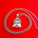 Pendentif Bouddha Amitabha en Argent Massif S925 Pendentifs & Amulettes Artisan d'Asie