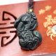Pendentif Feng Shui Pixiu en Obsidienne Pendentifs & Amulettes Artisan d'Asie