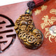 Pendentif Feng Shui Pixiu en Oeil de Tigre Pendentifs & Amulettes Artisan d'Asie