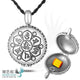 Pendentif Médaillon Mantra Om en Argent Pur 990/1000 Pendentifs & Amulettes Artisan d'Asie