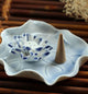 Porte Encens Lotus en Céramique Portes Encens Artisan d'Asie Bleu ciel - Lotus bleu