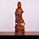 Statue Bodhisattva Guanyin en bois de santal noir ou bois de padouk Statues Bouddha Artisan d'Asie M - 40 cm Bois de padouk