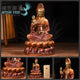 Statue Bodhisattva Guanyin en cuivre Statues Bouddha Artisan d'Asie M - 25 cm