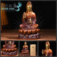 Statue Bodhisattva Guanyin en cuivre Statues Bouddha Artisan d'Asie S - 20 cm