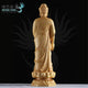 Statue Bouddha Amitabha debout en bois de buis Statues Bouddha Artisan d'Asie
