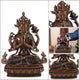 Statue Bouddha Avalokiteshvara (Guanyin) en cuivre Statues Bouddha Artisan d'Asie L - 23 cm