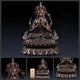 Statue Bouddha Avalokiteshvara (Guanyin) en cuivre Statues Bouddha Artisan d'Asie XXL - 33 cm