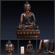 Statue Bouddha Shakyamuni en cuivre Statues Bouddha Artisan d'Asie M - 21 cm
