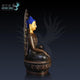 Statue Bouddha Shakyamuni en cuivre tête peinte Statues Bouddha Artisan d'Asie