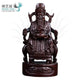 Statue dieu de la fortune Caishen assis ou debout en bois de santal noir ou bois de padouk Statues Asiatiques Artisan d'Asie 20 cm - Assis Bois de santal noir