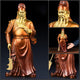 Statue Guanyu en cuivre Statues Asiatiques Artisan d'Asie L - 44.5 cm