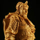 Statue guerrier Guanyu en bois de buis Statues Asiatiques Artisan d'Asie