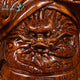 Statue guerrier Guanyu en bois de santal noir ou bois de padouk Statues Asiatiques Artisan d'Asie