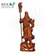 Statue guerrier Guanyu en bois de santal noir ou bois de padouk Statues Asiatiques Artisan d'Asie S (30 cm) Bois de padouk Lance vers le haut