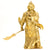 Statue guerrier Guanyu en cuivre ou cuivre jaune Statues Asiatiques Artisan d'Asie 
